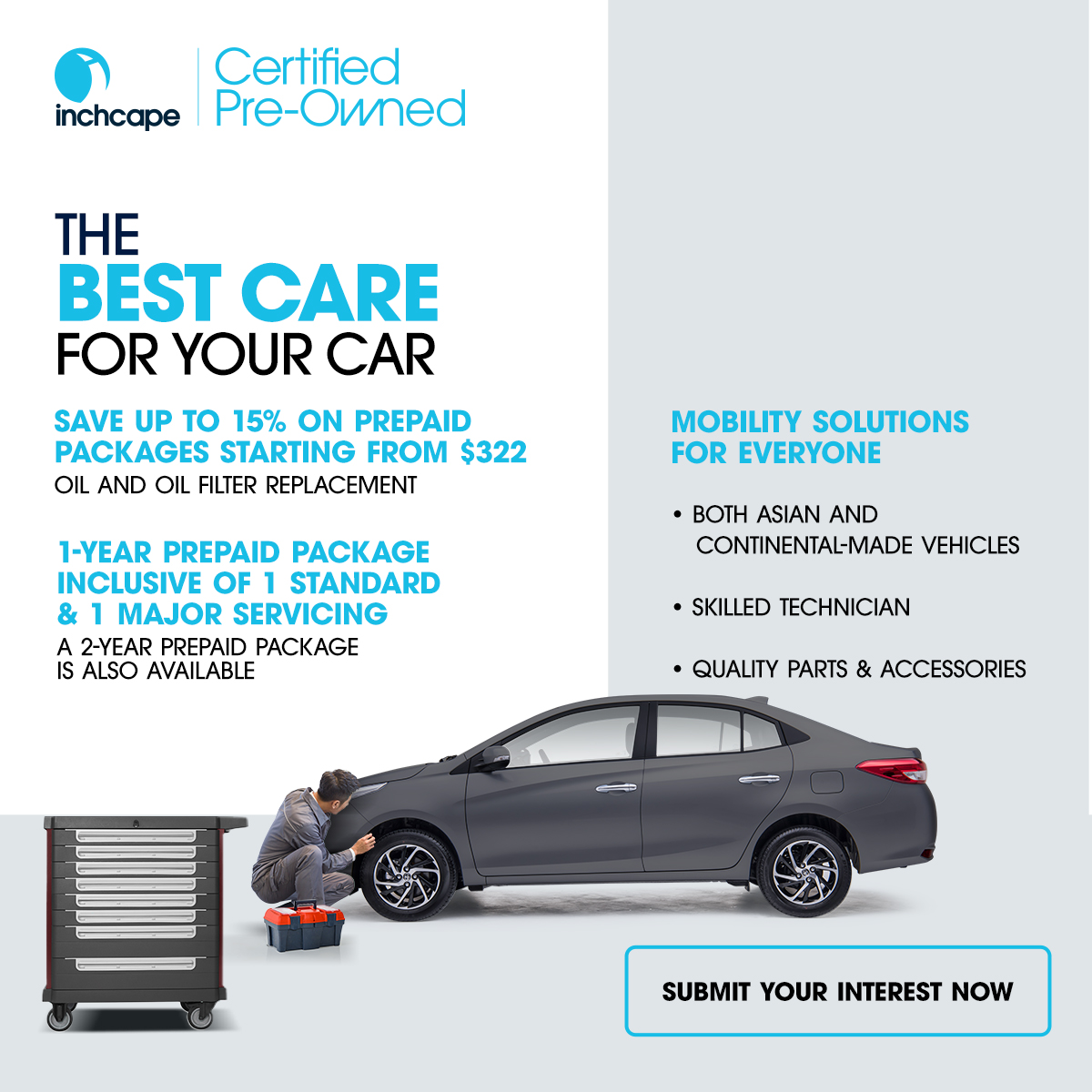 Give your car the best care — starting from just $322.